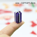 5PCS 1/12 Scale Miniature Dollhouse Christmas Gift Box Decoration Accessories.