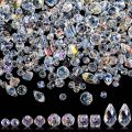 300pcs Mixed Sizes Crystal Rondelle Light AB Gems Loose Beads Clear Crystal Glass Crafts Shiny Jewelry DIY Necklace Kit.
