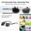 UniPolarized Clip On Sunglasses Flip-up Lens Night Vision Anti UV Driving Cycling Riding Fishing Sun Glasses Clips.