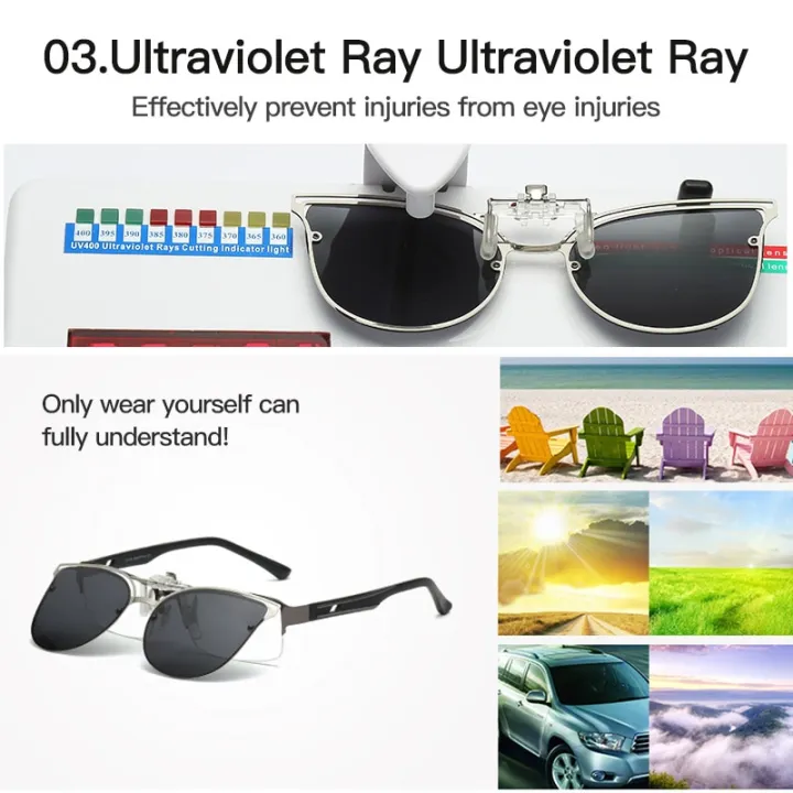 UniPolarized%20Clip%20On%20Sunglasses%20Flip-up%20Lens%20Night%20Vision%20Anti%20UV%20Driving%20Cycling%20Riding%20Fishing%20Sun%20Glasses%20Clips%20-%20Image%204