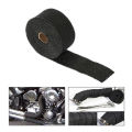 【Toy life hall】5m Fiberglass Heat Exhaust Wrap Motorcycle Car Heat Insulated Wrap Turbo Manifold Heat Wrap Heat Shield Tape. 