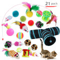 Cat Toys Mouse Shape Balls Foldable Cat Play Tunnel Kitten Tower Funny Cat Tent Pet Supplies for Indoor Cats.
