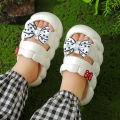 Summer Bow Baby Slippers For Children Cold Slippers Indoor Non-Slip Soft Bottom Comfort Cute Baby Hole Shoes Girls Home Slides. 