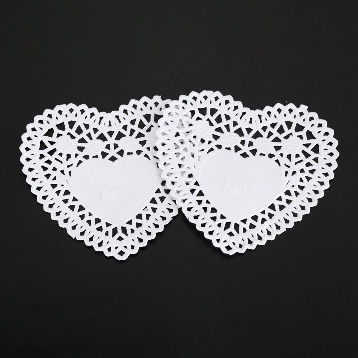 100x%204%20inch%20White%20Love%20Heart%20Paper%20Lace%20Doilies%20doily%20For%20cardmaking%20scrapbooking%20-%20Image%209