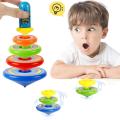 Spinning Top Children's Hand Turning Luminous Stacking Superimposing Top Color Top Toy Random Color Children's Birthday Gift. 