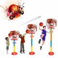 Practical Adjustable 4 Sizes Basketball Backboard Stand Hoop Net Ball Pump Set Children Outdoor Toy.