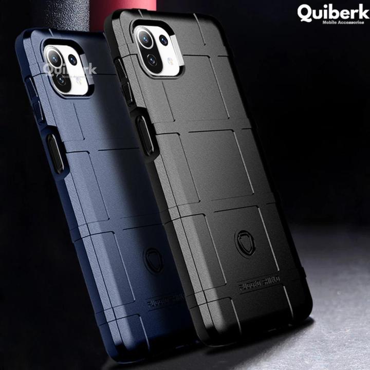Quiberk for Xiaomi 11 Lite 5G NE / Mi 11 Lite Shockproof Armor Case Full Protection Soft Phone Back Cover