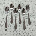 12 Pieces Stainless Steel Spoon Set High Quality 6 pcs Tea and 6 pcs Fork Spoon  6 Inch. 