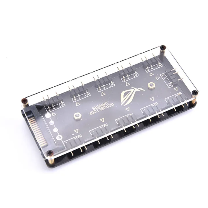 5V%203/4pin%2010%20Hub%20Splitter%20SATA%20Power%20ARGB/RGB%20Adapter%20LED%20Extension%20Cable%20-%20Image%203