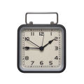 GC Square Table Analog Clock, Battery Operated Square Hanging Clock With Night Light, Silent Non Ticking For Living Room, Bedroom, Bedside, Office, Nightstand. 
