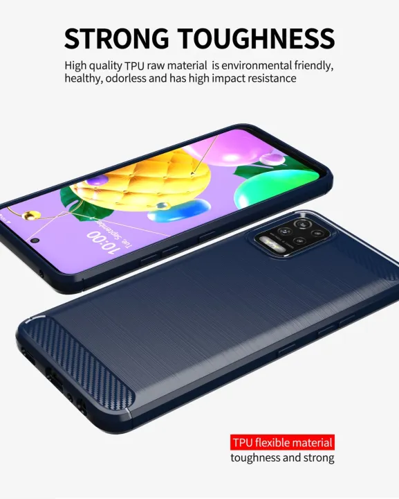 Leweisi%20carbon%20fiber%20bumper%20phone%20case%20for%20LG%20K52/Q52/K62/q62/K62%20back%20cover%20shockproof%20protective%20cover%20-%20Image%203