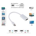 High Quality Thunderbolt Mini Display Port DP to HDMI Converter For App.le Mac Mac.book Pro Air mini DP to hdmi Adapter^^^white^^^.