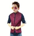 Printed Waistcoat for Kids – Stylish Partywear & Wedding Vest for Little Boys. 