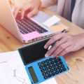 Calculator Notepad 6 Inch LCD Writing Tablet Digital Drawing Pad with Stylus Pen Erase Button Lock Function Black. 