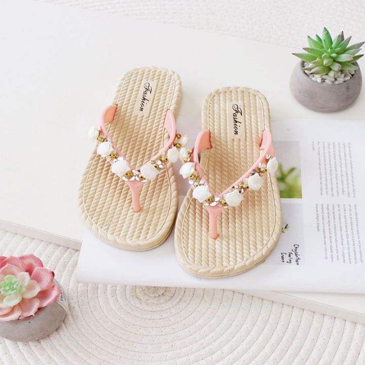 2024%20Summer%20New%20Flat%20Flip%20Flops%20Outdoor%20Beaded%20Women's%20Slippers%20National%20Fashion%20Sandals%20-%20Image%209