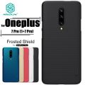 NILLKIN (1+7 Pro) Super Frosted Shield hard back cover case for Oneplus 7 Pro - Black - Phone Back Cover (Back Case Cover For Smartphone). 