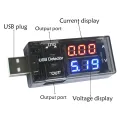 USB current and voltage detector tester USB meter voltage meter tester double table display voltage monitor. 