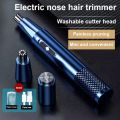 【NEW】 Electric Nose Hair Trimmer Machine Shaver Two-In-One Washable Hair Shaving Tool Portable Nose And Ear Razor Trimmer. 