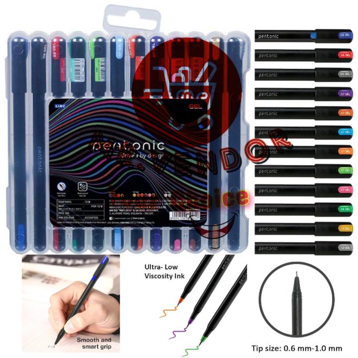 Pentonic Multicolor Gel Pen With Hard Box Case mm Sleek