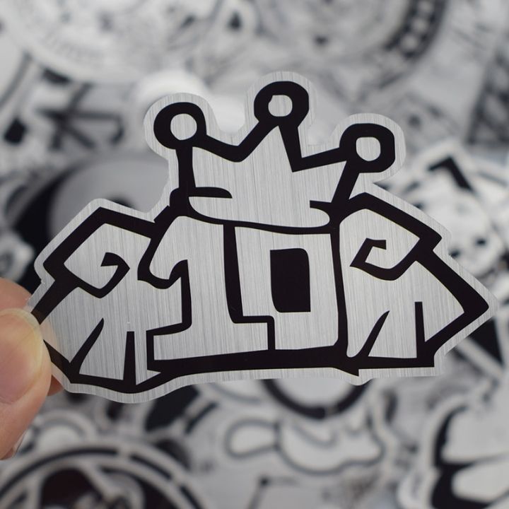 50%20Pcs%20Metallic%20Black%20and%20White%20Stickers%20Graffiti%20Sticker%20for%20Laptop%20Luggage%20Car%20Styling%20Wall%20Guitar%20Cool%20Stickers%20-%20Image%206