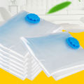 (New) travel vacuum bag clothe transcent compression pouch quilt organizer. 
