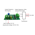 200W DC 12V to AC 12V Inverter 50Hz Square Wave Signal Generator Module Accessories 12W AC 12V to 220V Power Transformer Board.