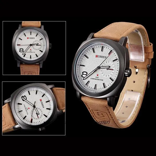 Fashionable%20Watch%20For%20Men-Brown%20&%20White%20-%20Image%202