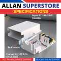 CCTV Weatherproof Power Supply Adapter DC 12V 5A 36W (1Ch Output, Outdoor) Waterproof.
