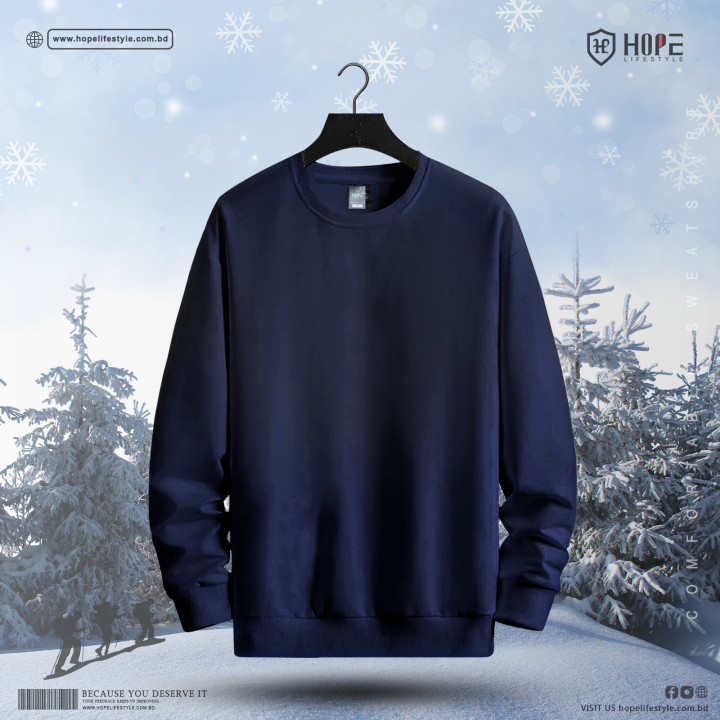 Hope Lifestyle Premium Solid Sweatshirt Daraz .bd