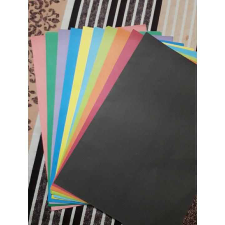 Color Paper A4 for Craft, Art & Photocopy - 100 Sheets. 10 Colour. 80GSM