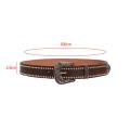 Men Women Rhinestone Belt Western Cowgirl Cowboy Bling PU Leather Belt Jeans Pants for Trendy Costume Accessories Eyelet Belt. 