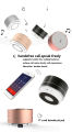 A10 Wireless Smart Aluminum Alloy Bluetooth Speaker Colorful LED Light Subwoofer Speaker Support TF Cards high quality. 