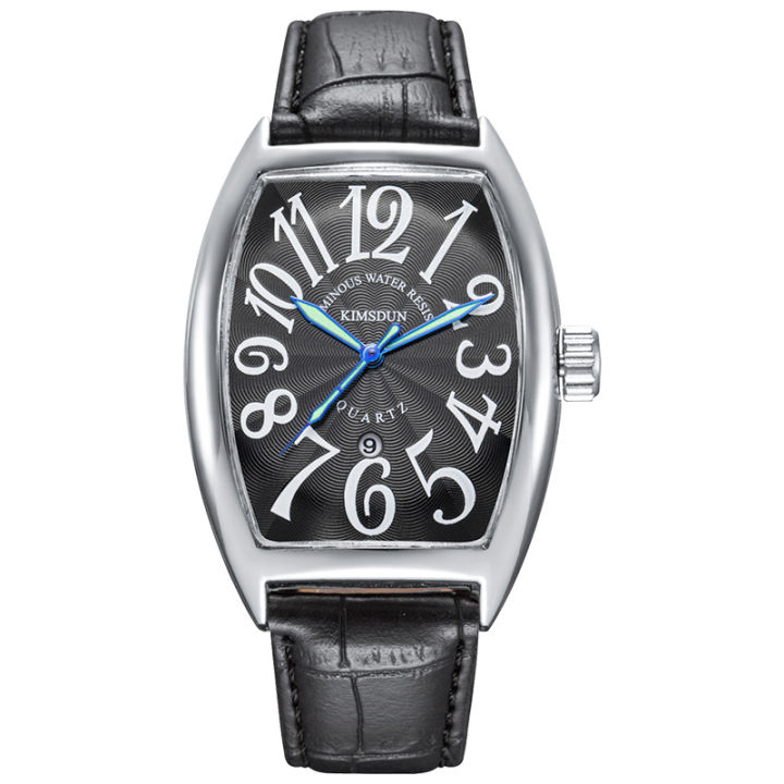 Cross%20border%20Kingston%20Brand%20Watch%20Wholesale%20Belt%20Fashion%20Casual%20Men's%20Watch%20Night%20Glow%20Barrel%20Quartz%20Watch%20Men's%20Watch%20-%20Image%203