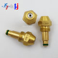 Brass Siphon Waste Oil Burner Nozzle, Diesel Heavy Fuel Jet, Cone Spray, Air Atomizing, Industry Boiler Combustion Injector. 