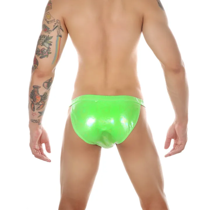 CLEVER-MENMODE%20MEN'S%20REFLECTIVE%20METALLIC%20LASER%20FAUX%20LEATHER%20SURF%20SWIMMING%20-%20Image%205