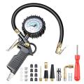 Car Tire Pressure Gauge 220 PSI Tire Inflator with Valve Core Tool Air Compressor for Car Motorcycle Bicycle Truck. 