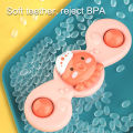 Montessori Baby Bath Toys For Boy Children Bathing Sucker Spinner Suction Cup Toy For Kids Funny Child Rattles Teether. 