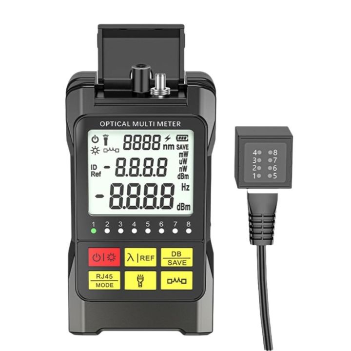 Fiber Optic Optical Meter RJ45 Tester -70- +10dbm Optical Multimeter ...