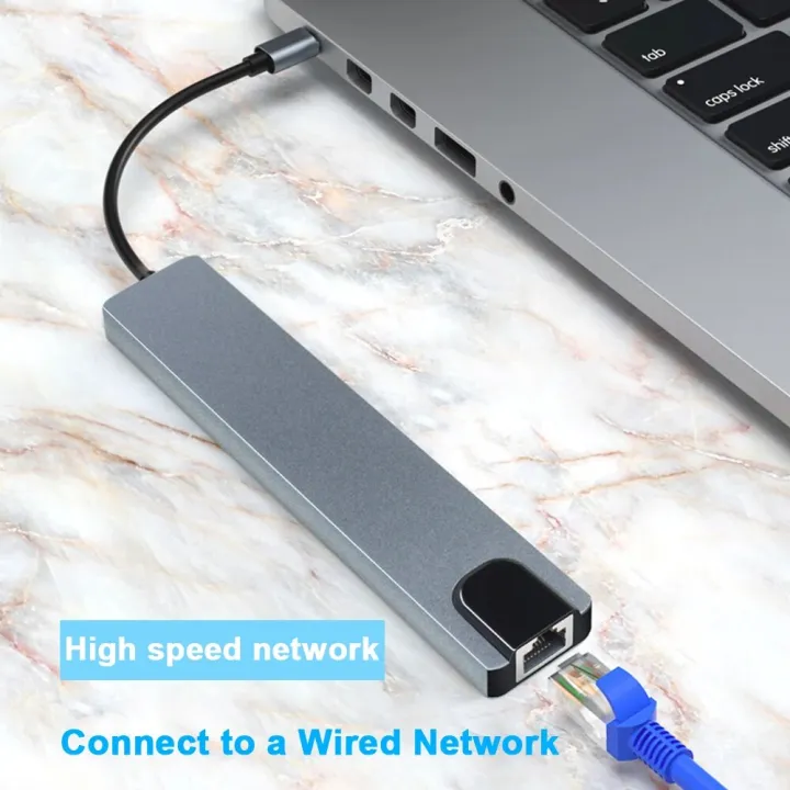 USB%20C%20HUB%20Type%20C%20Splitter%20To%20HDMI-compatible%204K%20Thunderbolt%203%20Docking%20Station%20Laptop%20Adapter%20With%20PD%20SD%20TF%20RJ45%20For%20Macbook%20Air%20-%20Image%204