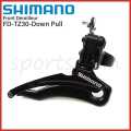 Shimano FD-TZ30 6/7 Speed Bicycle Front Derailleur Bike Parts 31.8mm Top/Down Pull Front Derailleur.