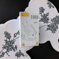 18W Type C Quick Fast Power Adapter With Type-C Cable Or Micro-B Cable Rimlo RC03 For (Note 7 Pro Note 8 Pro,8 lite Charger ETC -White. 