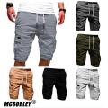 MCSORLEY 2022 Summer Men's Casual Multi-pocket Five-point Joggers Pants Male Outdoor Running Sports Cargao Shorts Hot Breeches. 