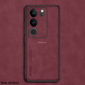 New Phone case vivo V29 Pro Back cover PU Leather Back cover Lens Cover Matte Slim Back Shockproof Casing. 