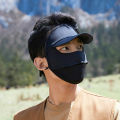 Ice Silk Sun Mask Men's Summer Outdoor Riding UV Protection Sun-Proof Cool Breathable Full Face Mask.