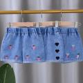 Summer Kids Short Denim Shorts for Girls Fashion Girl Short Princess Jeans Children Pants Girls Shorts Flower Girls Clothing. 