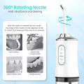 【Tech-savvy】 Oral Irrigator Portable Mouth Washing Machine Dental Water Flosser USB Rechargeable Water Jet Floss Tooth Pick 220ml 3 Modes. 