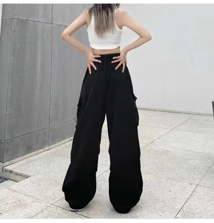 Y2K%20Trousers%20Women%20Cargo%20Pants%20Straight%20Wide%20Leg%20Drawstring%20Oversize%20Pockets%20Kpop%20High%20Waisted%20Breathable%20Solid%20Color%20Sweatpants%20-%20Image%206