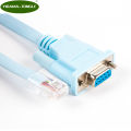 FTDI USB Console Cable RJ45 Cat5 Ethernet to Rs232 DB9 COM Port Serial Female Rollover Routers Network Adapter Cable Blue 6Ft.