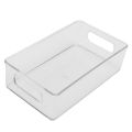 12Pcs Refrigerator Organizer Bins Stackable Fridge Organizers with Cutout Handles Clear Plastic Pantry Storage Rack.