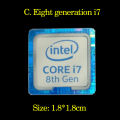 Original 6 7 8th generation Intel i3 i5 i7 Celeron intel Xeon Pentium processor Dolby sticker label.